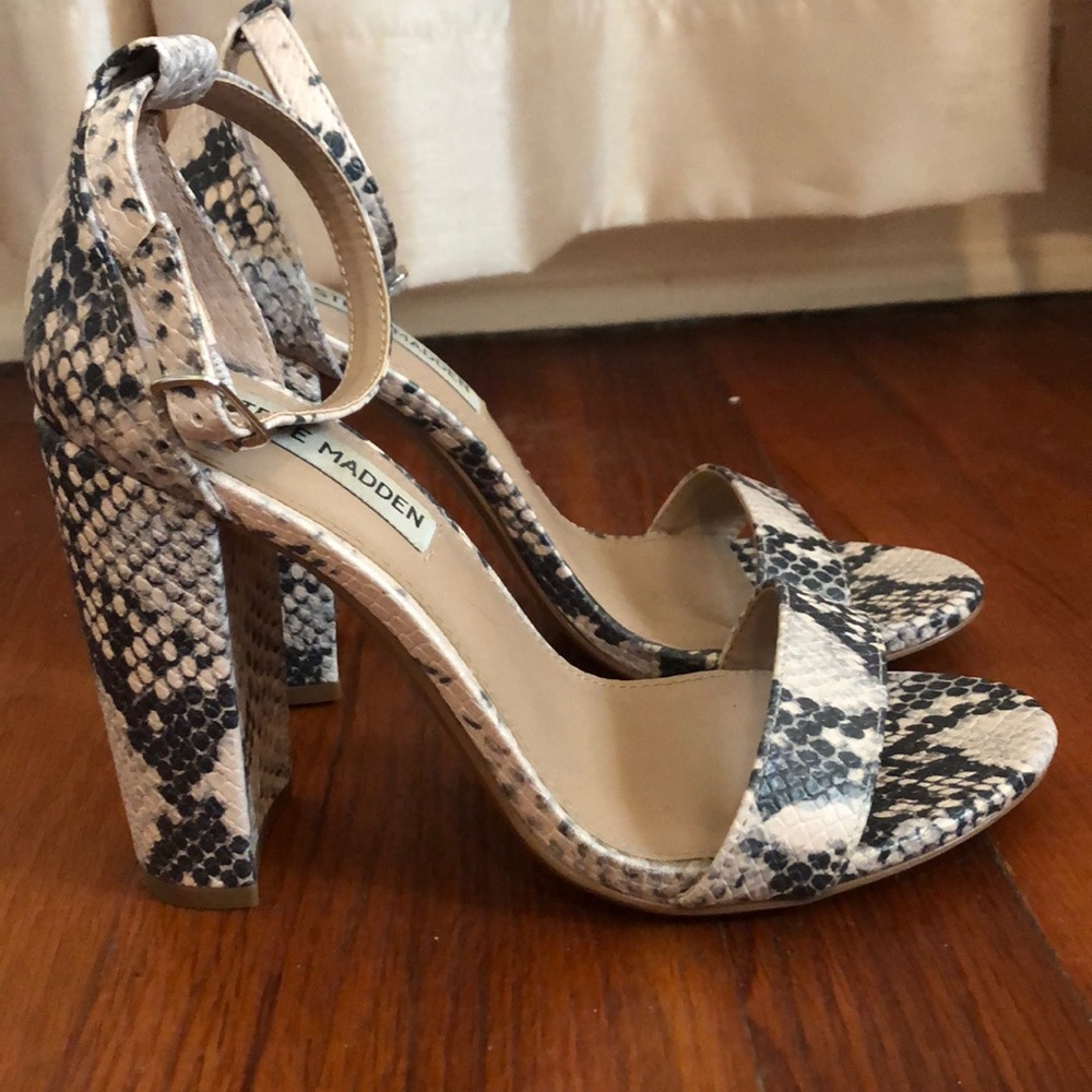 Steve Madden Snakeskin Heels